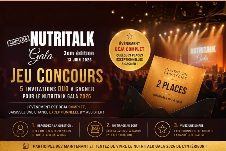 Gagnez les toutes dernières places pour le Nutritalk Gala ! | Jeux concours